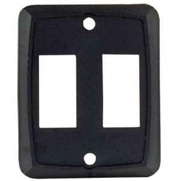 Jr Products Double Wall Plate - Black J45-12885